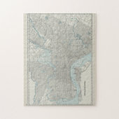 ヴィンテージフィラデルフィアPAの地図(1901) ジグソーパズル (縦)