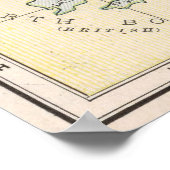 ヴィンテージフィリピン諸島地図（1901年） ポスター (角)