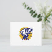 ヴィンテージフィルムカメラレトロ ポストカード (スタンド正面)