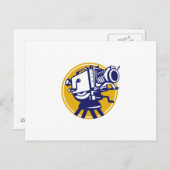 ヴィンテージフィルムカメラレトロ ポストカード (正面/裏面)