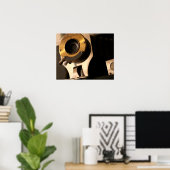 ヴィンテージフィルムカメラレンズ接写16x20 ポスター (ホームオフィス)