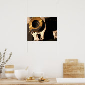 ヴィンテージフィルムカメラレンズ接写16x20 ポスター (キッチン)