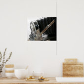 ヴィンテージフィルムカメラ（ベローズをクローズアップした16x20） ポスター (キッチン)