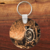 ヴィンテージフィルムカメラ – 写真 キーホルダー (正面)