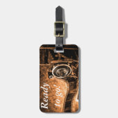 ヴィンテージフィルムカメラ – 写真 ラゲッジタグ (正面縦)