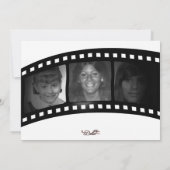 ヴィンテージフィルムストリップサプライズパーティー写真招待状 招待状 (裏面)