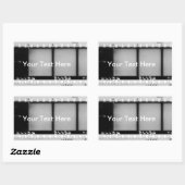 ヴィンテージフィルムストリップステッカー 長方形シール (シート)