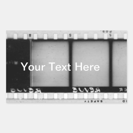 ヴィンテージフィルムストリップステッカー 長方形シール (正面)