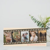 ヴィンテージフィルムストリップフォトコラージホリデーカード シーズンカード (スタンド正面)