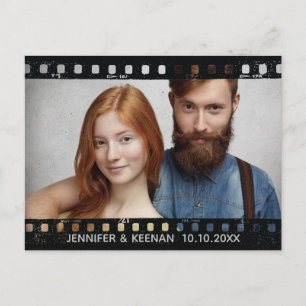 ヴィンテージフィルムストリップ写真の保存日付 案内ポストカード