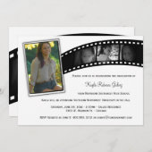 ヴィンテージフィルムストリップ卒業パーティフォト招待状 招待状 (正面/裏面)