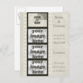 ヴィンテージフィルムストリップ日付写真はがきを保存 案内ポストカード (正面/裏面)