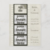 ヴィンテージフィルムストリップ日付写真はがきを保存 案内ポストカード (正面)