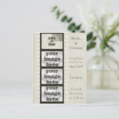 ヴィンテージフィルムストリップ日付写真はがきを保存 案内ポストカード (スタンド正面)