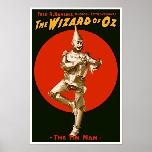 ヴィンテージフィルムポスター – OZ Tin Manのウィザード ポスター (正面)