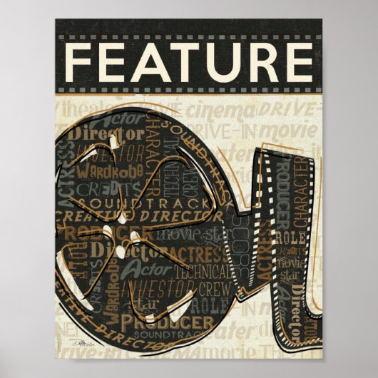 ヴィンテージフィルムリール ポスター (正面)