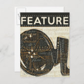 ヴィンテージフィルムリール ポストカード (正面/裏面)