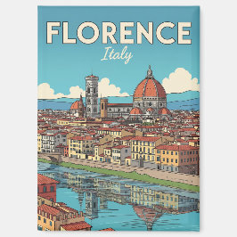 ヴィンテージフィレンツイタリア旅行 マグネット
