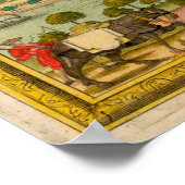 ヴィンテージフィレンツェ・イタリアの地図(1731) ポスター (角)