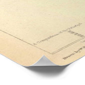 ヴィンテージフィレンツェ・イタリアの地図(1835年) ポスター (角)