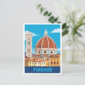 ヴィンテージフィレンツェDuomoイタリア大聖堂 ポストカード (スタンド正面)