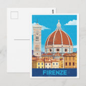 ヴィンテージフィレンツェDuomoイタリア大聖堂 ポストカード (正面/裏面)