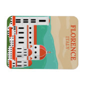 ヴィンテージフィレンツェItaly旅行土産マグネット マグネット (横)