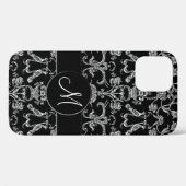 ヴィンテージフィレンツエダマスク（モノグラム） （白） Case-Mate iPhoneケース (裏面 (横))