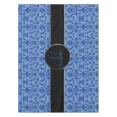 ヴィンテージフィレンツダマスク（青） テーブルクロス (正面)