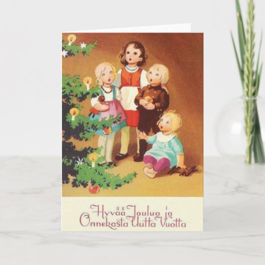 ヴィンテージフィンランドのクリスマスと年賀状 シーズンカード (正面)
