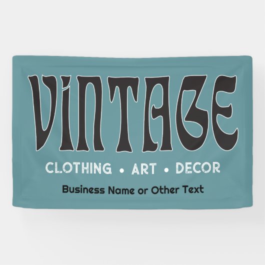 ヴィンテージフェアまたはフリーマーケットブース 横断幕 (横)