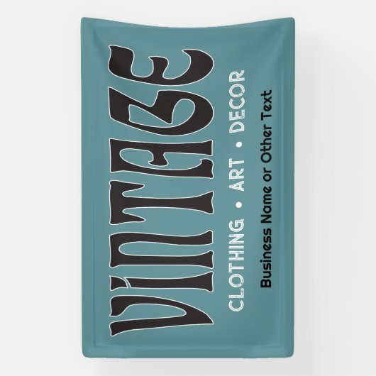 ヴィンテージフェアまたはフリーマーケットブース 横断幕 (縦)