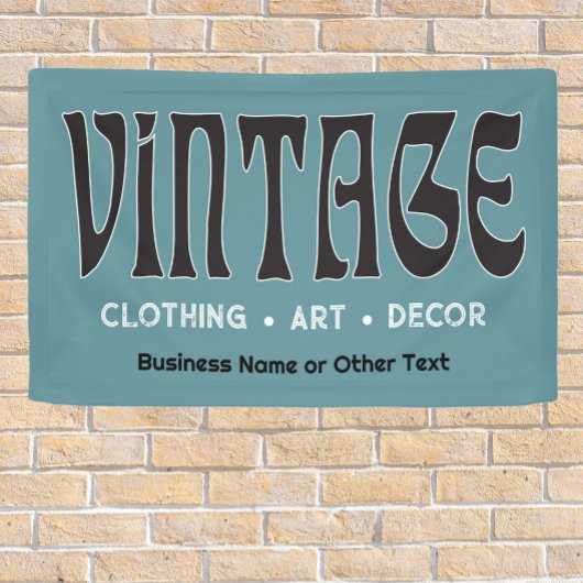 ヴィンテージフェアまたはフリーマーケットブース 横断幕