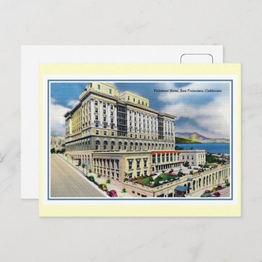 ヴィンテージフェアモントホテルサンフランシスコCA ポストカード (正面/裏面)