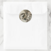 ヴィンテージフェアユタリーアーサーラクカムイラストレーション ラウンドシール (バッグ)