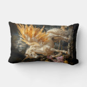 ヴィンテージフェアユータルゴールデンユニコーンファンタジーペガサス ランバークッション (裏面)