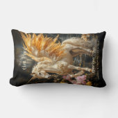 ヴィンテージフェアユータルゴールデンユニコーンファンタジーペガサス ランバークッション (正面)