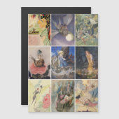 ヴィンテージフェアリーアートイラストレーションカード (正面/裏面)