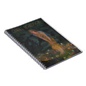 ヴィンテージフェアリーカスタムサークルミッドサマーイブレトロ ノートブック (右側)