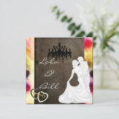 ヴィンテージフェアリータール結婚式招待状 招待状 (スタンド正面)