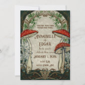 ヴィンテージフェアリータ結婚ーアールヌーボー 招待状 (正面)