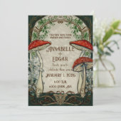 ヴィンテージフェアリータ結婚ーアールヌーボー 招待状 (スタンド正面)