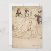 ヴィンテージフェアリーテイルズシンデレラパーティの招待状 招待状 (正面)