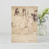 ヴィンテージフェアリーテイルズシンデレラパーティの招待状 招待状 (スタンド正面)