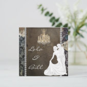 ヴィンテージフェアリーテーブル結婚式招待状本格 招待状 (スタンド正面)