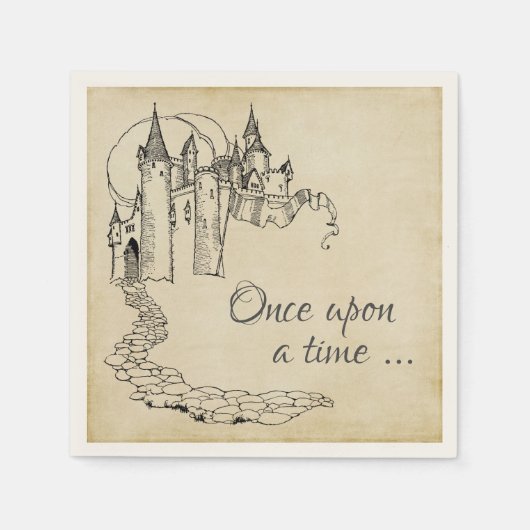 ヴィンテージフェアリープリンセスナプキンス スタンダードカクテルナプキン (正面)