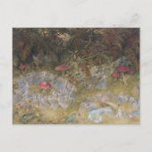 ヴィンテージフェアリーリングや輪とトアドストールポストカード ポストカード (正面)