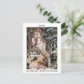 ヴィンテージフェアリーローズブドイラストレーションカイニールセン ポストカード (スタンド正面)