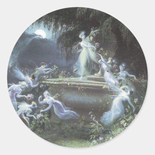 ヴィンテージフェアリー訪問Moonlight 1832 ラウンドシール (正面)