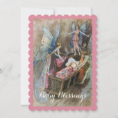 ヴィンテージフェアリー赤ちゃんシャワー 招待状 (正面)